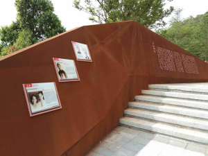 龙楼镇耐候钢挡土墙